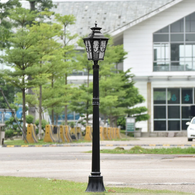 (≈ 1.8Mm) Vintage Lawn Lamp Outdoor Waterproof Courtyard European Street Lamp Landscape Outdoor Villa Garden Single Head