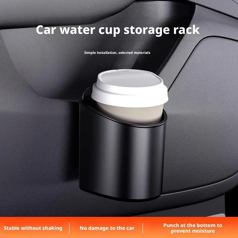 

Universal Car Door Cup Holder Box With Back Clip Design Multifunctional Drink Rack Storage Bin Seat Back Water Bottle Organizer