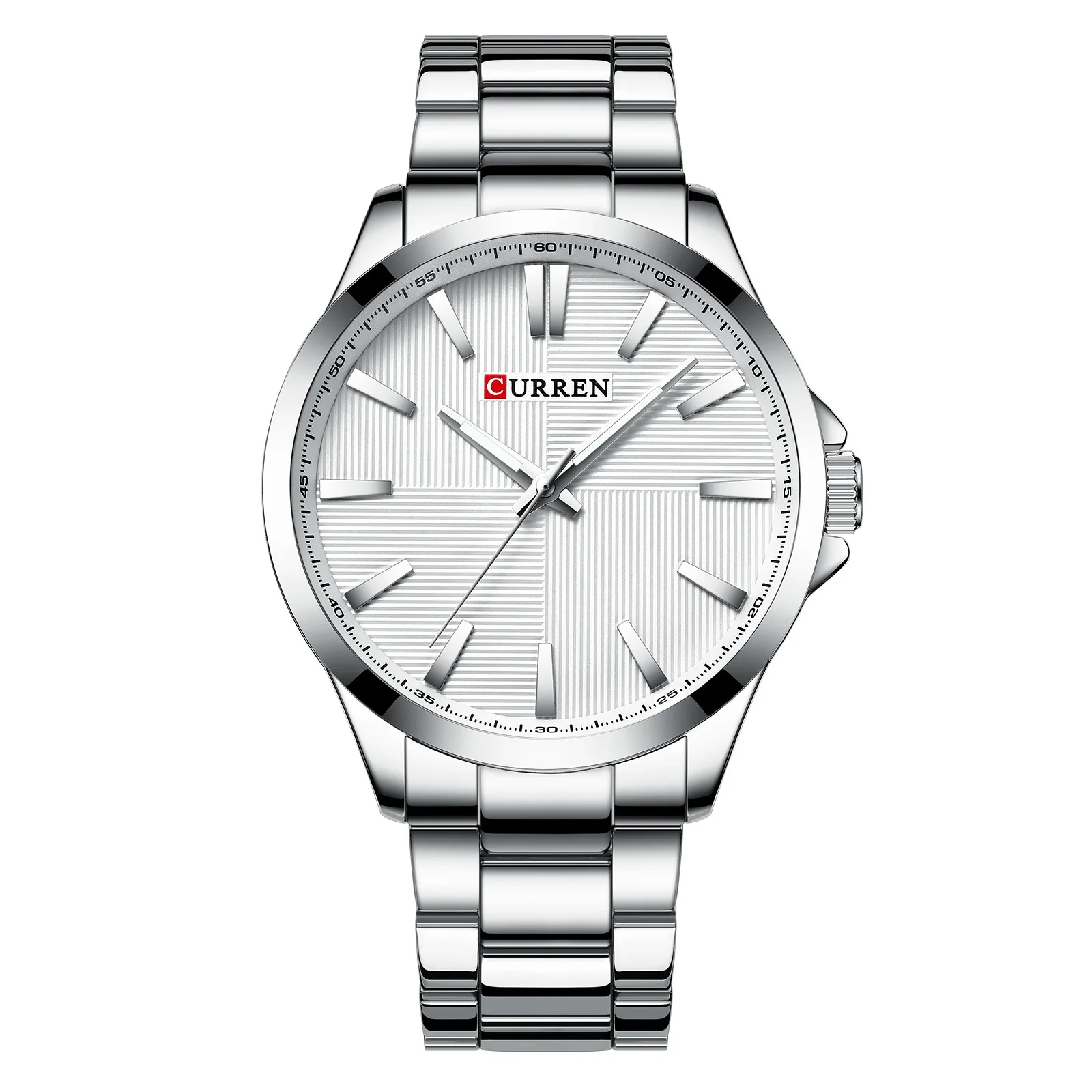 CURREN 8322 Men's Quartz Watch Fashion Simple Waterproof Steel Strip Business Leisure Silver Black Gold Wristwatch