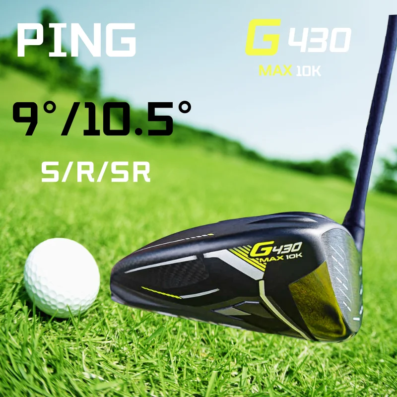 

PING Golf Clubs G430 MAX 10K Driver Golf 1 Wood 9/10.5 Degree with R/SR/S Graphite Shaft with Headcovers