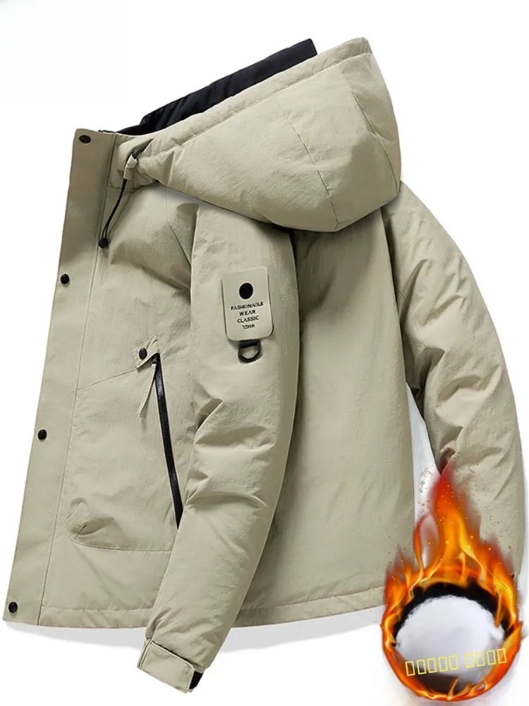 

Мужская утепленная хлопковая куртка Paul Winter для активного отдыха, ветрозащитная, модная, городская, с принтом, свободного кроя