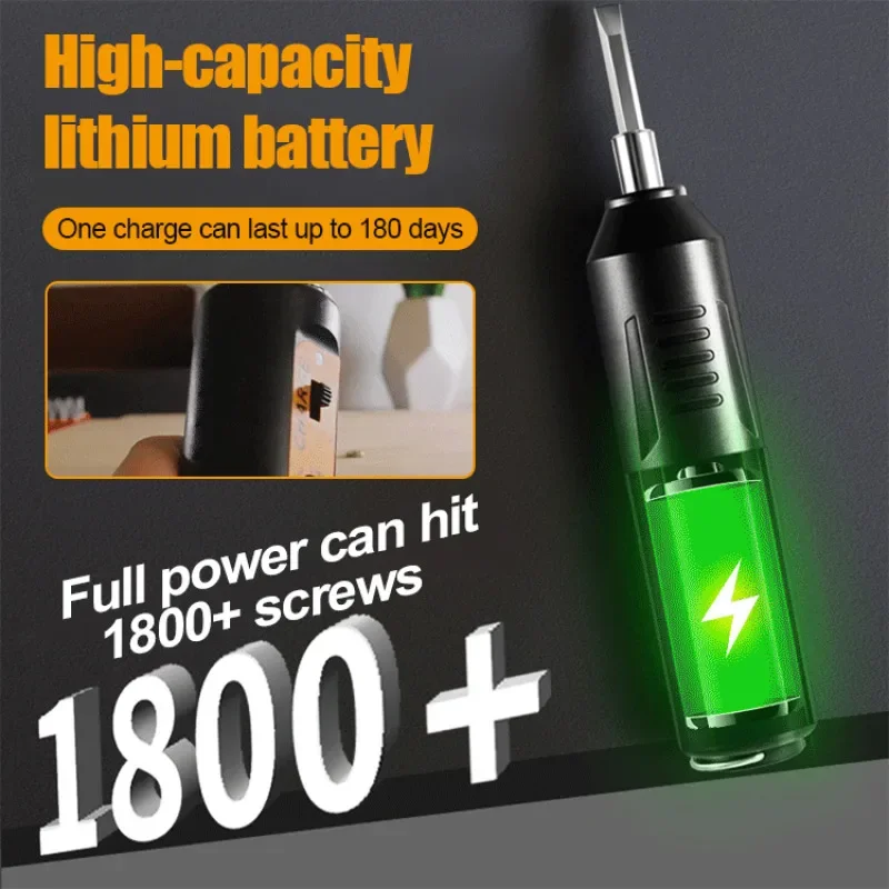 Electric Screwdriver Set Rechargeable Hand Drill Impact Driver Small Cordless Lithium Battery Tool Set Portable Home Use