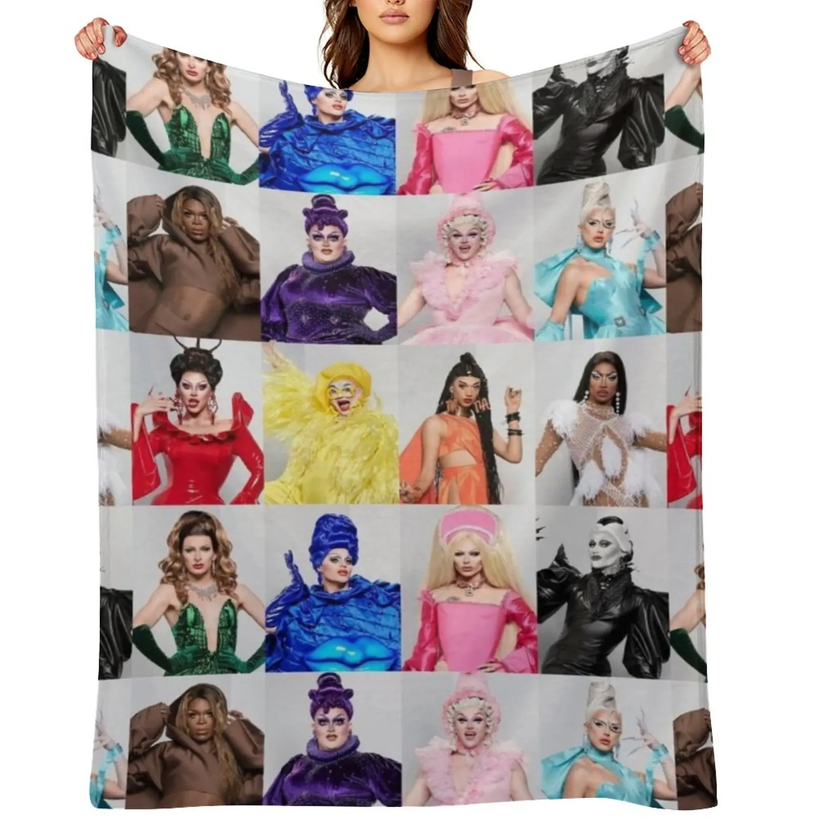 

RuPaul’s Drag Race UK season two Throw Blanket Giant Sofa decorative Luxury Brand Multi-Purpose Blankets
