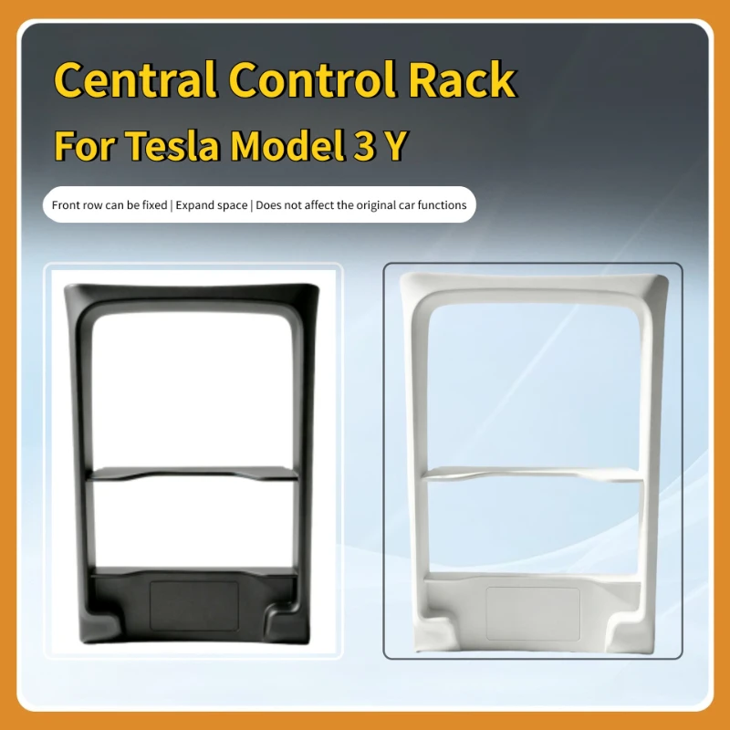 Center Console Wrap for Tesla Model 3 Y 2021-2023 Central Control Panel Frame Storage Box Organizer Glasses Holder Accessories