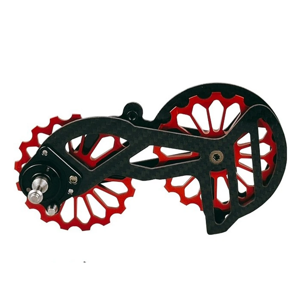 

Road Bike Rear Derailleur for SRAM Red10S 11S/RivaL 10S 11S/Force 10S 11S Carbon Fiber 17T Pulley Derailleur,Red