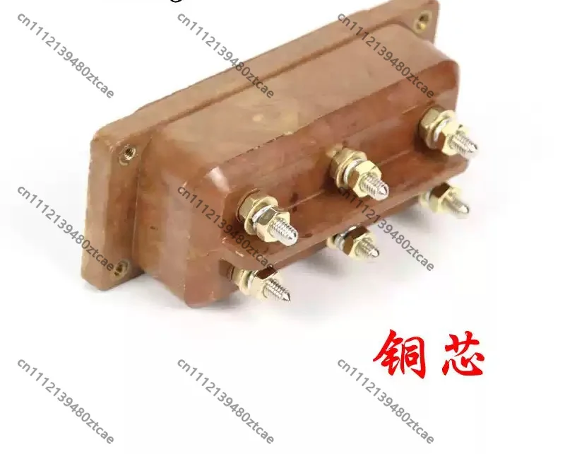 3 Gang 10A Bakelite Socket Triple Power Outlet For Stage Lighting Dimmer Box Straight Box
