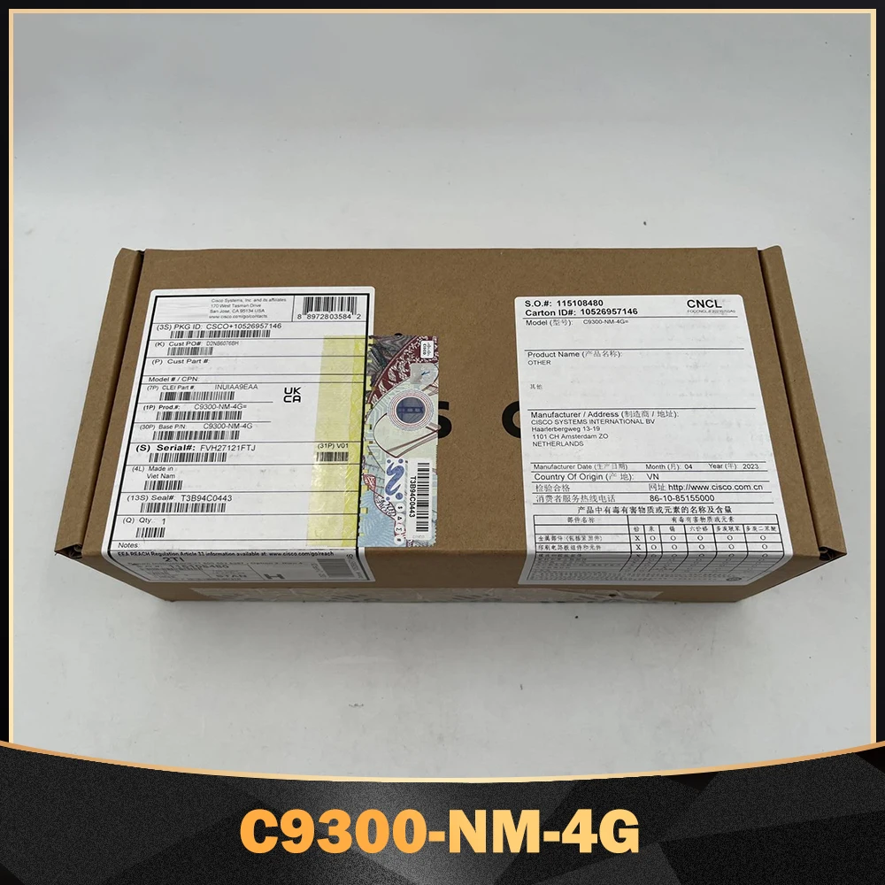 

Переключатели серии 9300 Модуль расширения 2Q 8X 4M для Cisco C9300-NM-4G