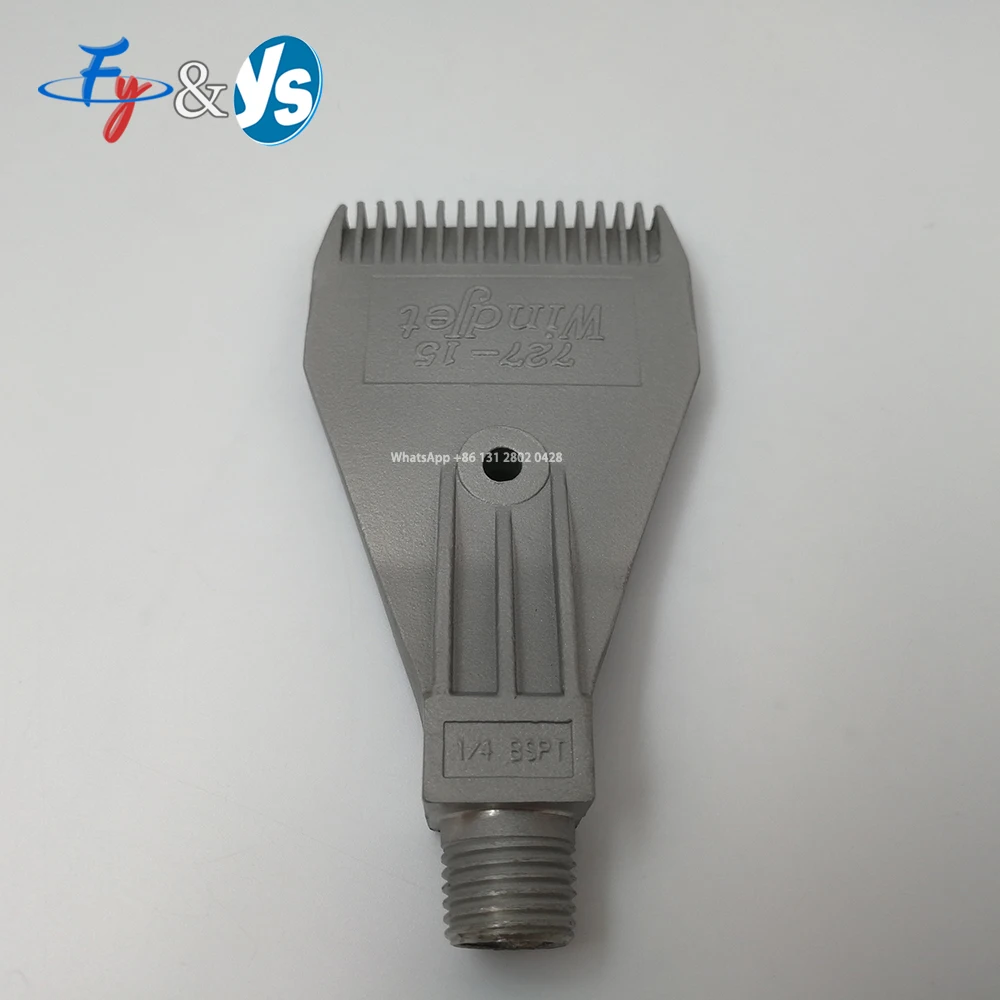 Stainless Steel Air Blowing Nozzle, Air Blower, Flat Air Knife, Jet Clean and Blow Dry Nozzle, Wind 727, 1/4