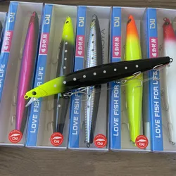 TSURINOYA 173F Ultra-long Casting Floating Minnow 173mm 6.81in 37.5g Saltwater Fishing Lure STINGER Artificial Large Hard Baits