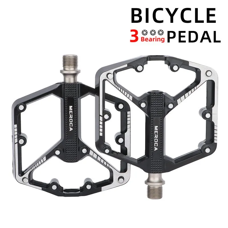 Bicycle Pedal 3 Bearing Sealed Bearing Non-slip Aluminum Alloy Mountain Bike Widened Pedals Mtb Pedals Bicycle Accessories