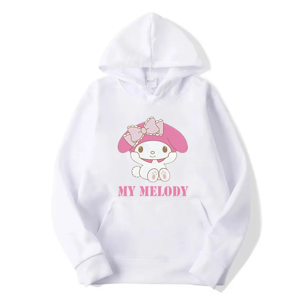 Y2k Cinnamoroll Print Hoodies Women Men Hip Hop Cartoon Long Sleeve Jacket Coats Autumn Harajuku Casual Loose Hooded Sweatshirt