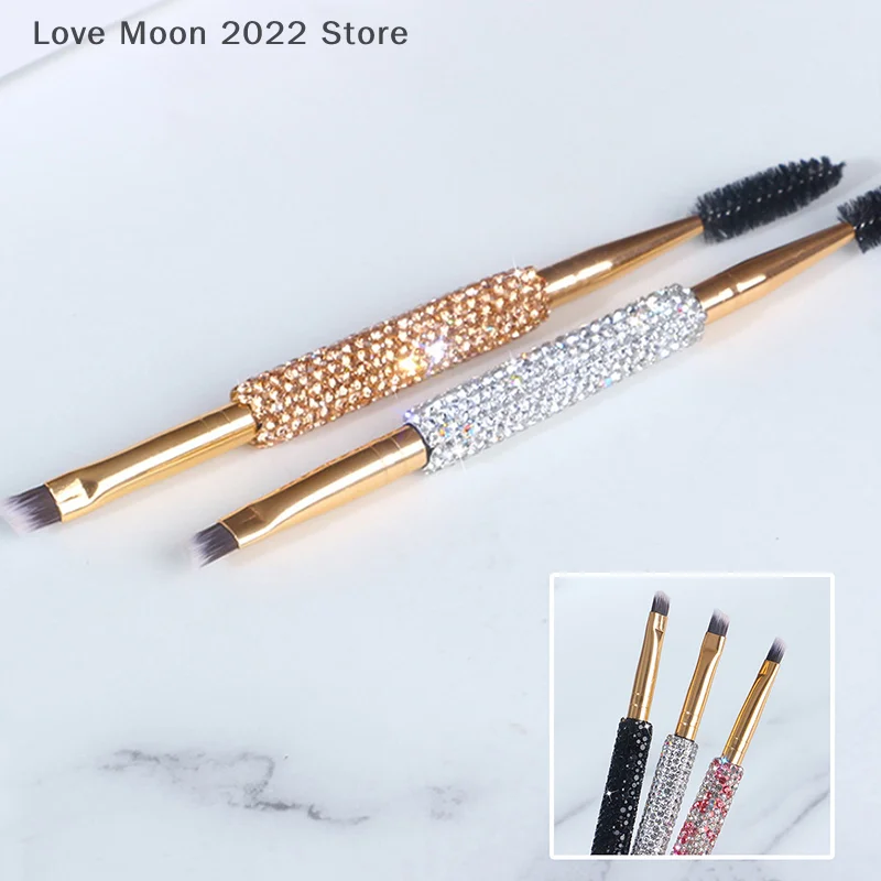 فرش الرموش الناعمة الكوع الكنتوري مزدوج الرأس رمش فرش عيون مزج أداة ماكياج التجميل #5