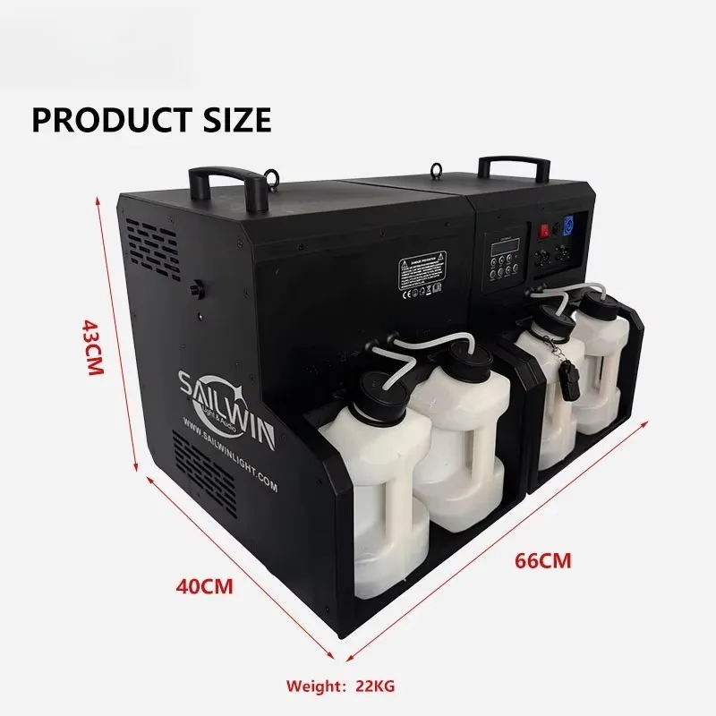 3000W 4 Eyes DMX Control LED Bubble Fog Machine RGB 3in1 Special Effects Smoke Machine for Wedding Concert Bar DJ Party