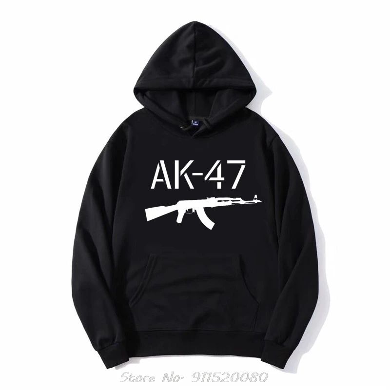 Pullover Hoodie Ak 47 Kalashnikov Ak47 Oversized Sweatshirt Russia Funny zip up Jacket Graphic fashion Unisex Tops Streetwear