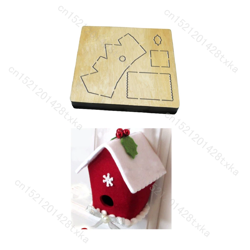 

Wooden Die Cutting Dies for Scrapbooking, Multiple Sizes, Compatible with Most Die Cutting Machines, C169-103, New House