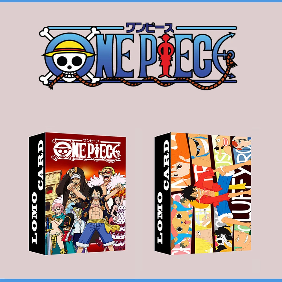 Anime Lomo Cards One Piece 1pack/30pcs Card Games With Postcards Box Message Photo Gift For Anime Fan Game Collection