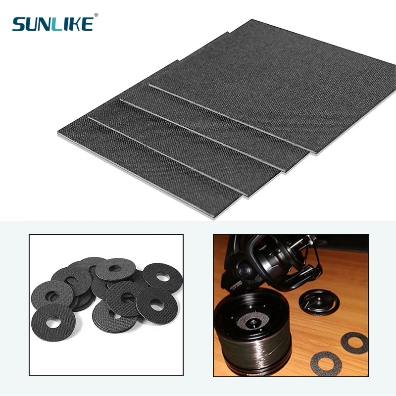 1Pcs75x95mm Carbontex Plate Panel Board For Drag Washer DIY Drag Washer For Fishing Reels Brake Friction Plate 0.5-1.5mm Thick