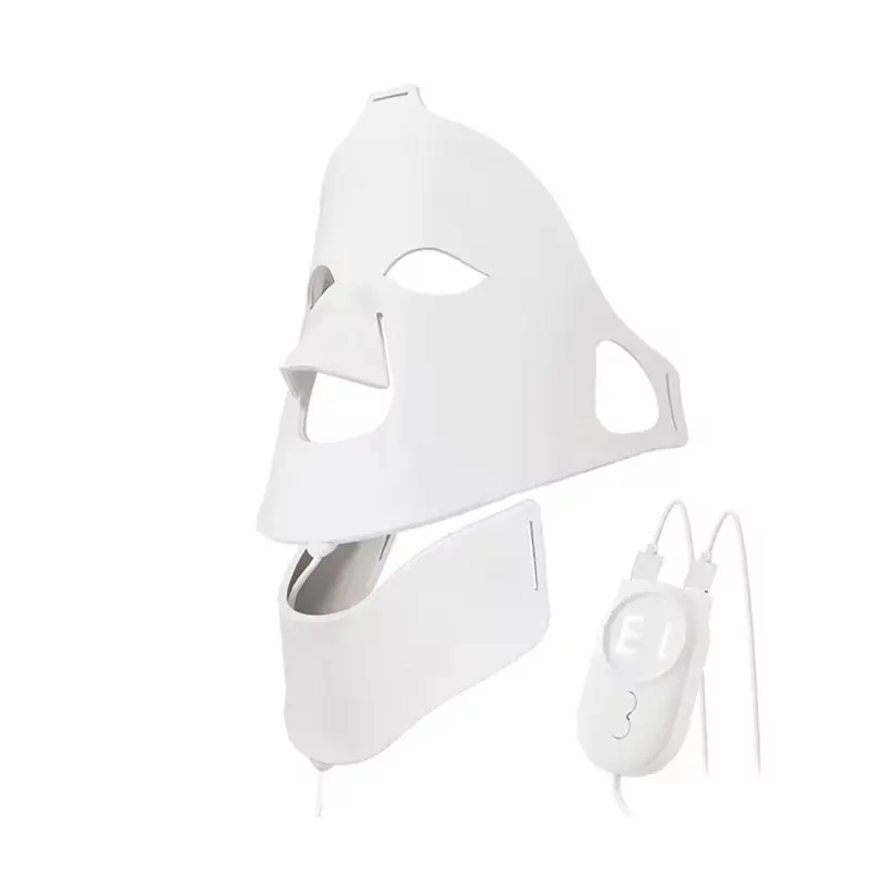 B51C NUEVO! Mascarilla Facial de Silicona LED de 7 Colores para Rejuvenecimiento de la Piel, Mascarilla Facial de Fotones para B