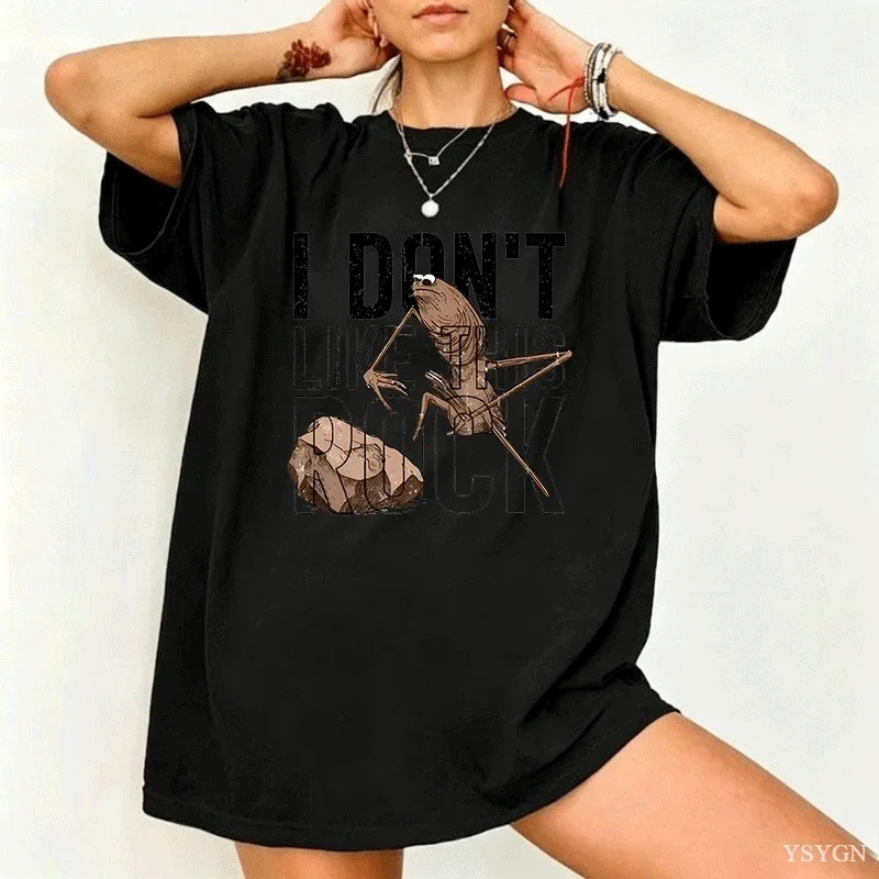 Marcus The Worm T Shirt Men Women I Don't Like This Rock T-Shirt Casual Cotton Short Sleeve Funny Tees Unisex Streetwear Tops