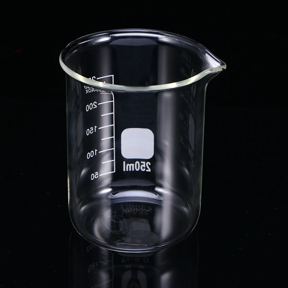 

250Ml Laboratory Beaker Premium Glass Graduated Cup for Science Kitchen Use Wide Mouth Design for Easy Pouring and Storage