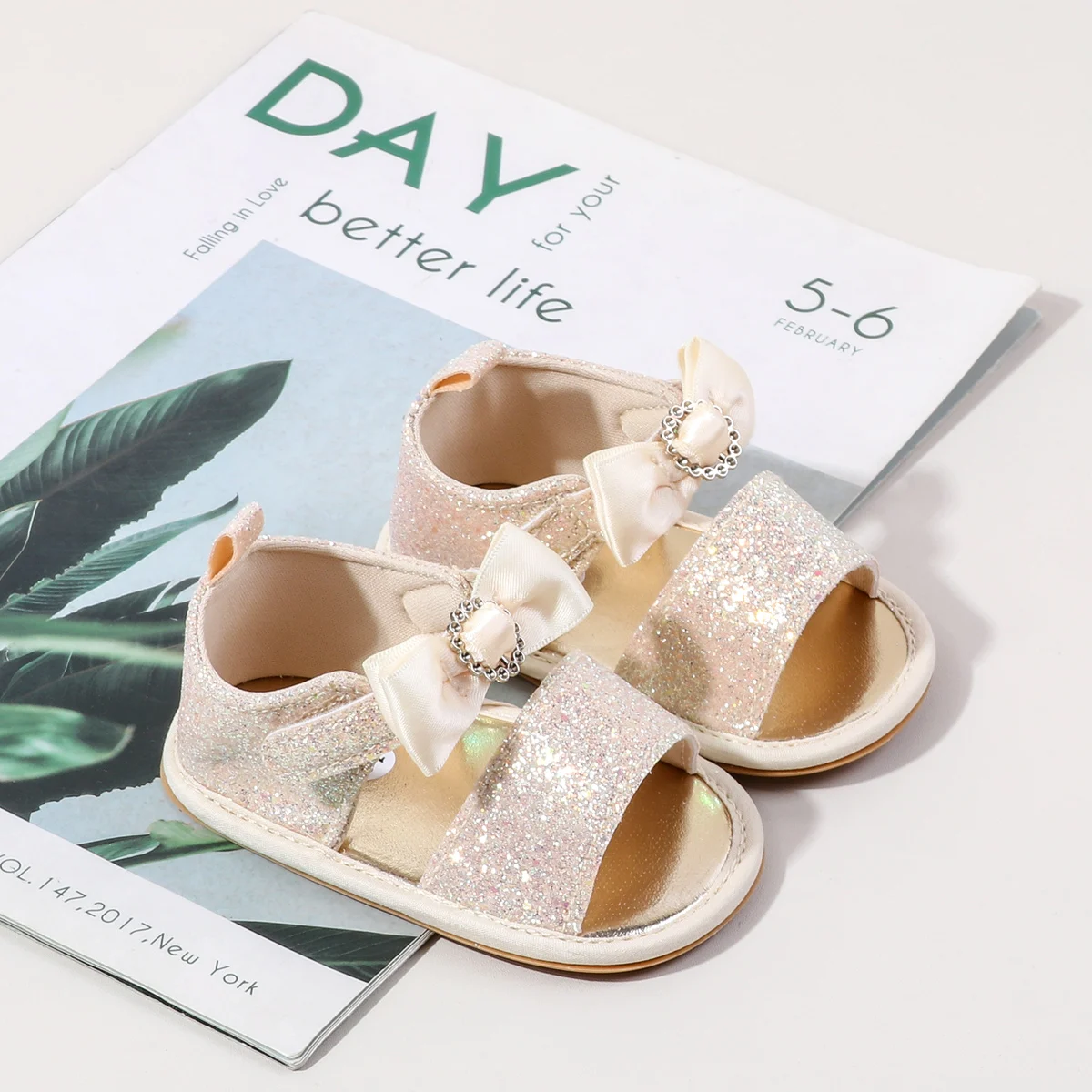 Hot Selling Baby Girl's Pre-walking Sandals Shoes For 0-18 Months Hot Summer Infant Toddler Shoes TPR Sole Beautiful Design