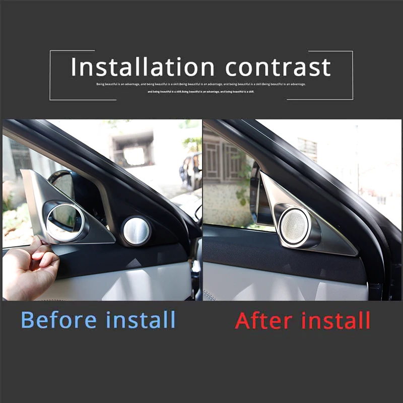 For Land Rover Range Rover Evoque L551 2020 Car Pillar A Audio Speaker Tweeter Frame Cover Trim ABS Horn protection accessories