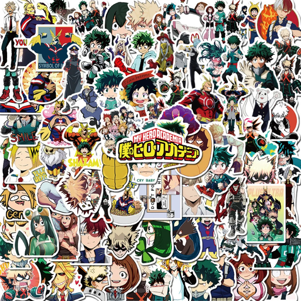 Laptop Accessories Cool - 10/30/50/100 Uds. Pegatinas de Anime Japonés