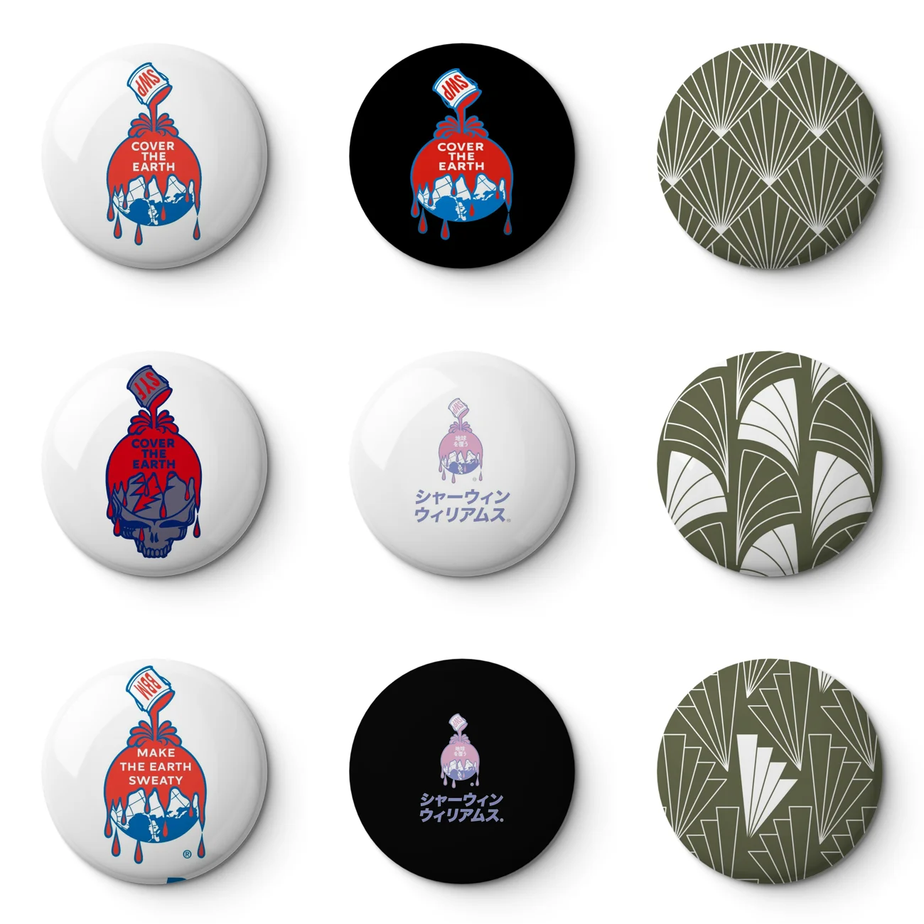 Sherwin Williams Soft Button Pin Customizable Metal Decor Women Jewelry Gift Cute Funny Hat Lover Lapel Pin