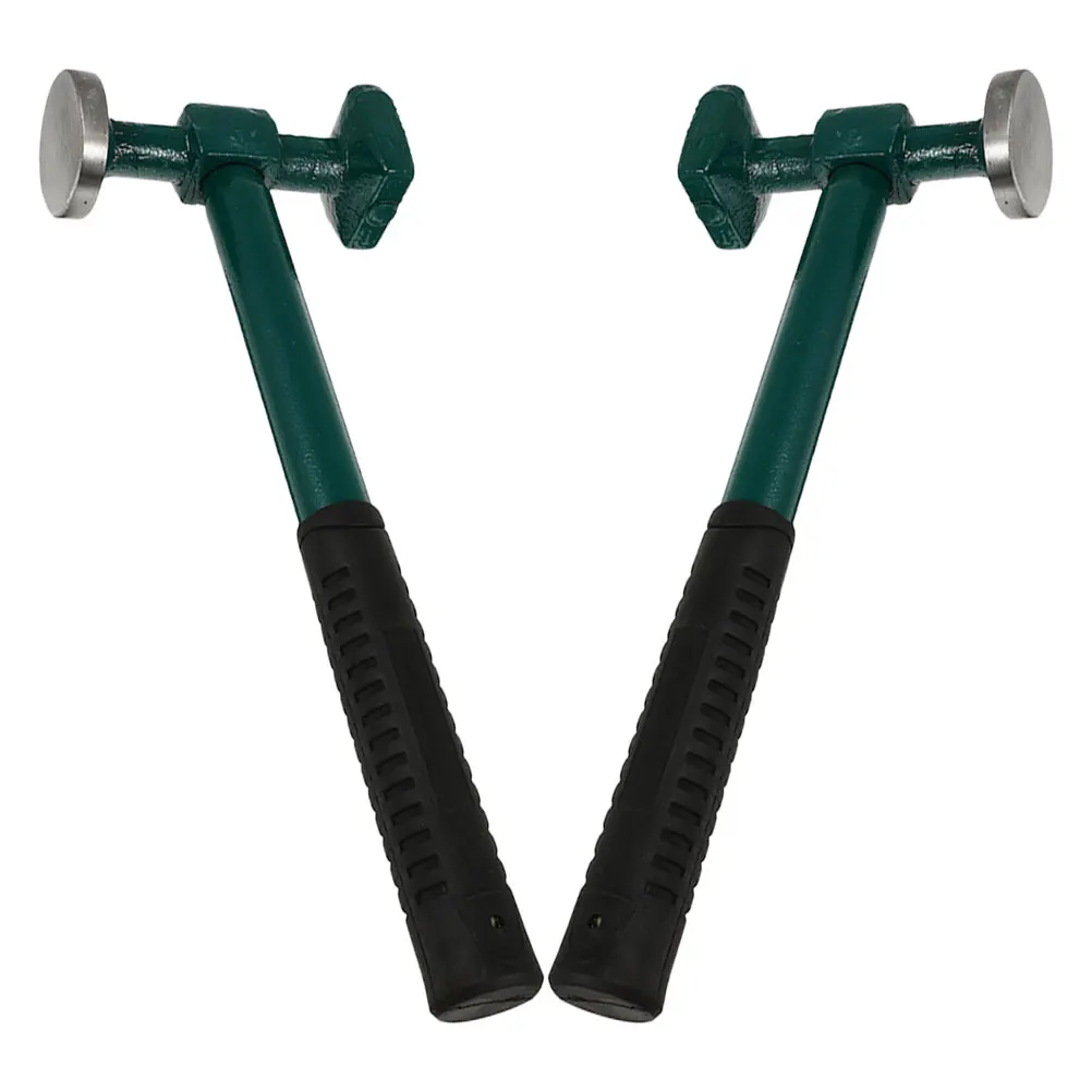 

2Pcs Square Head Sheet Metal Hammer Conical Steel Handle Car Body Repair Tools Automotive Hammers Durable Fine Precision