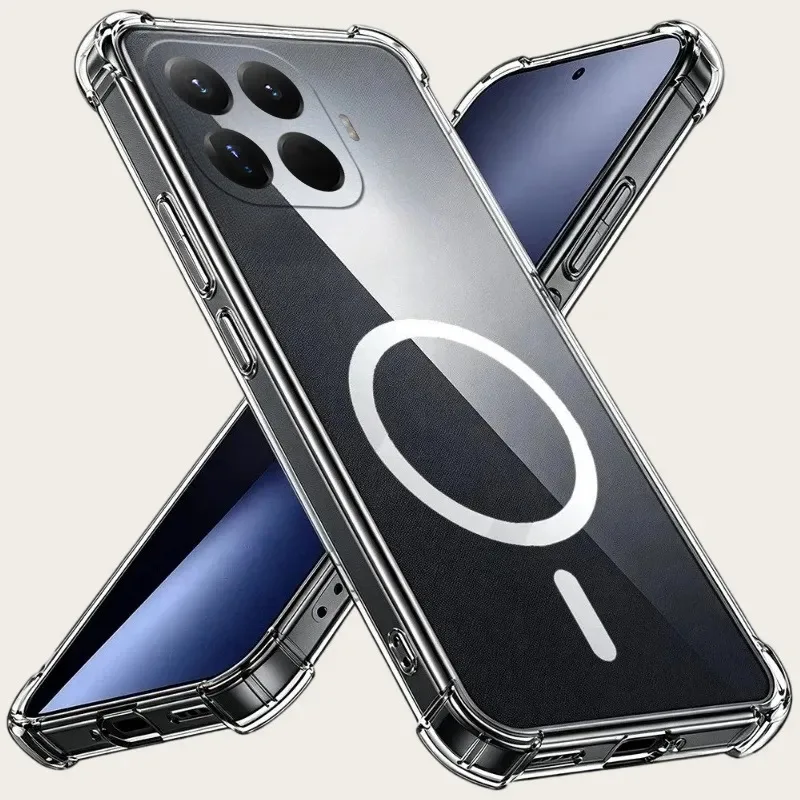 Skinlee For Xiaomi 15T Pro phone airbag shockproof soft shell For Xiaomi 15T Pro transparent magnetic cover