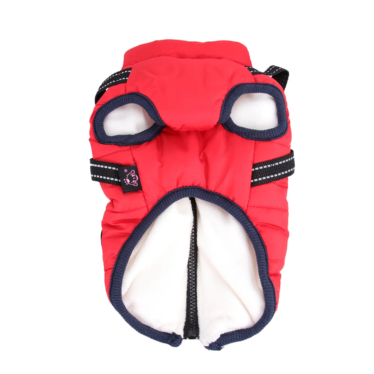 

Winter Coat Pet Warm Clothes Pet Cotton Vest Pet Supplies (Red, Size S) pet waistcoat pet clothes