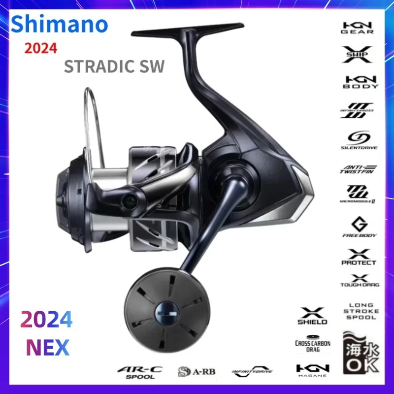 2024 Shimano STRADIC SW 4000HG 4000XG 5000XG 6000HG 6000PG 6000XG 8000HG 8000PG 10000HG Spinning Fishing Reels