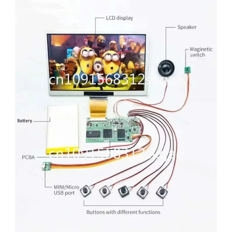 HD 5 / 7 / 10 inch ips lcd panel Display video brochure card lcd module