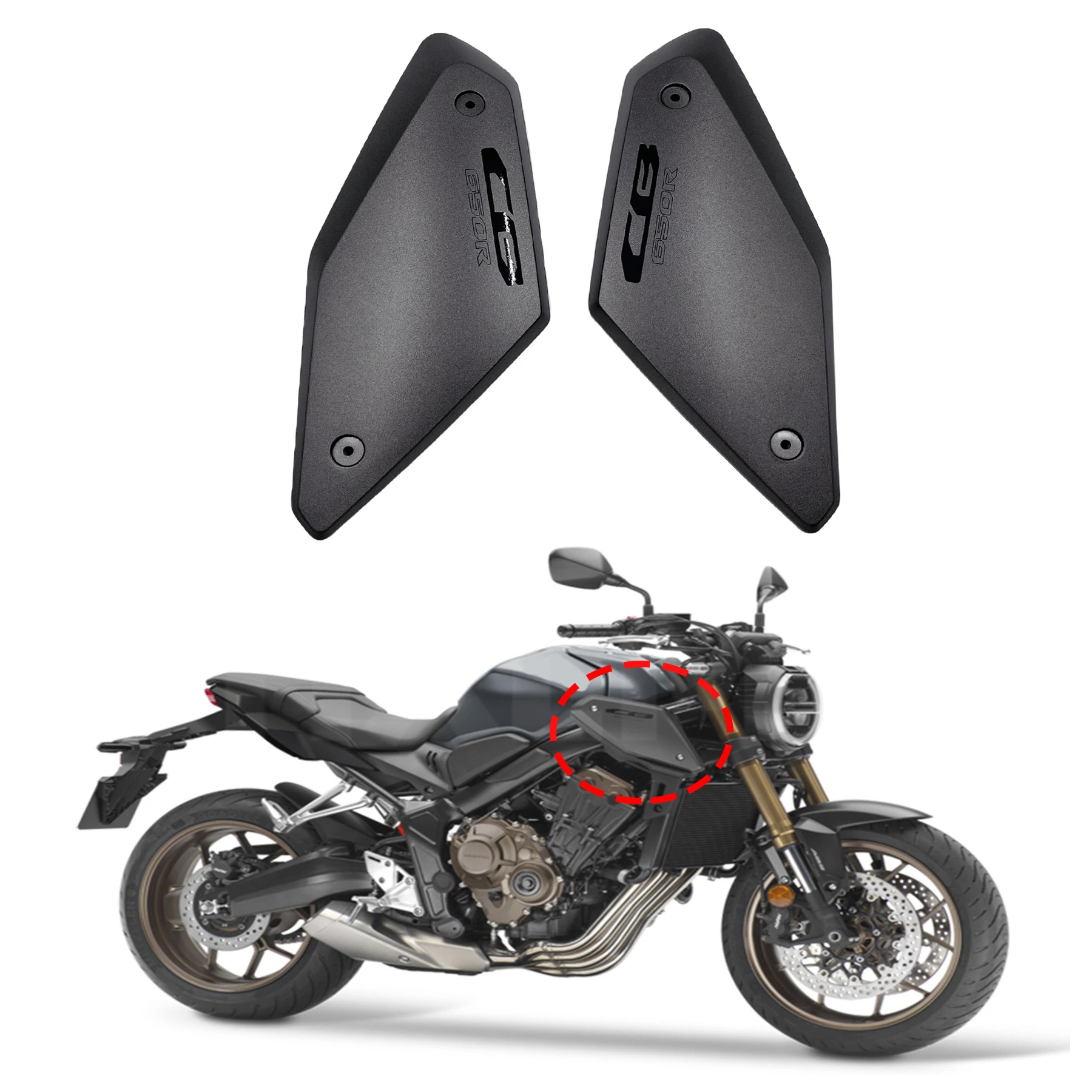 

Tank Frame Front Side Panel Cover Shell Fairing Cowl Accessories For HONDA CB650R 19 20 21 22 CBR650R CBR 650R 2019 2020 2021