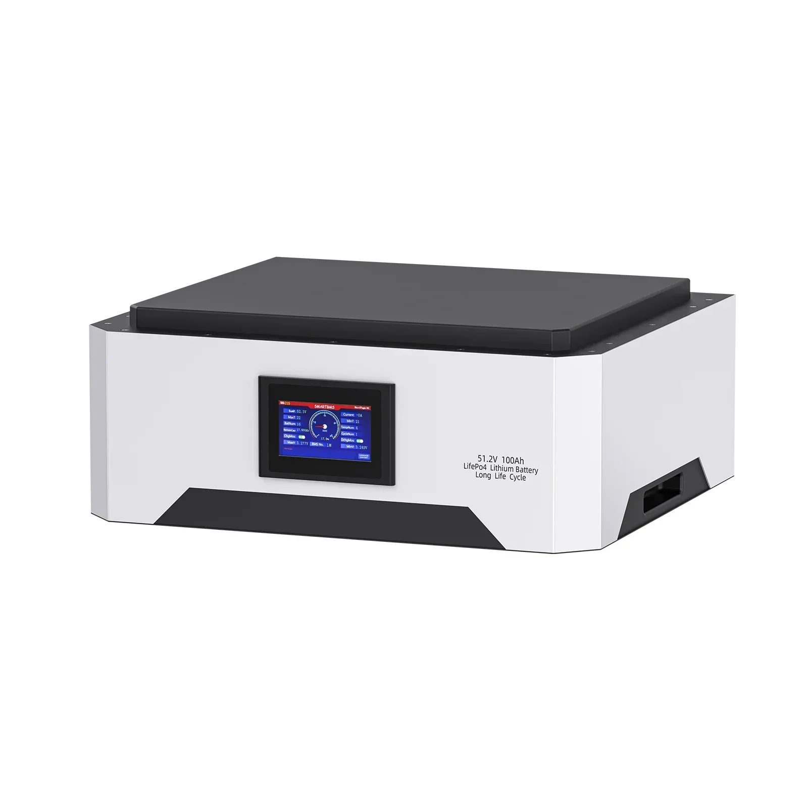 

51.2V LiFePO4 Solar Lithium Battery 5Kwh Stacked Energy Storage System 48V 100Ah LiFePO4 Battery