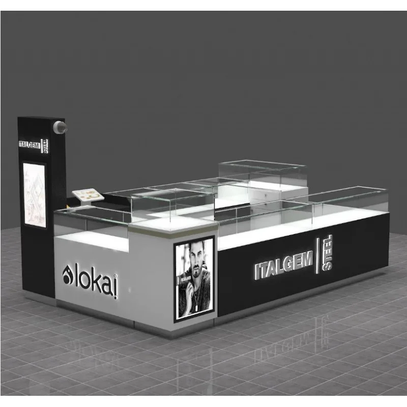 

2025customized. high end jewelry mall Display kiosk luxury jewellery shop glass showcase furniture jewelry store interior de