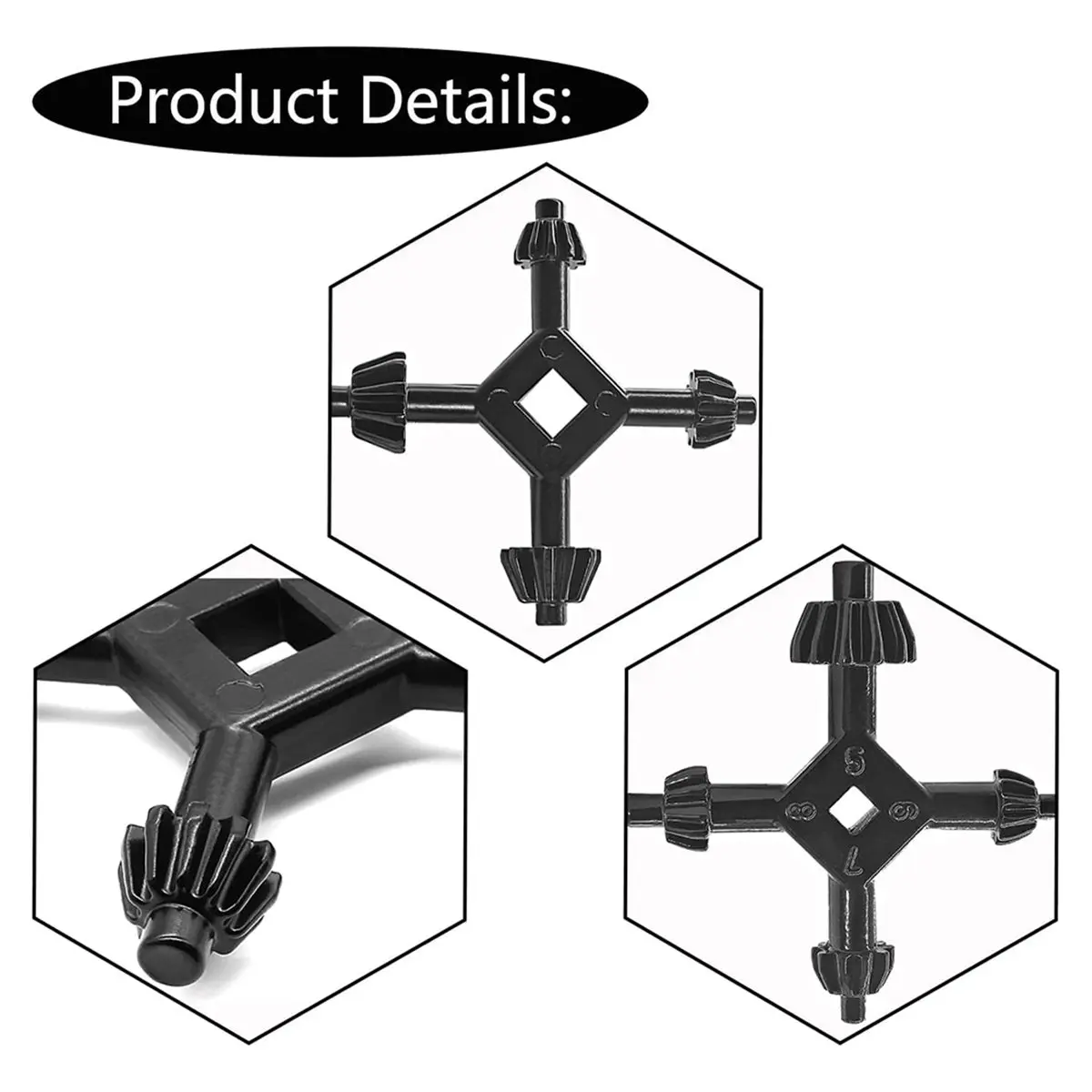 【2026 TOP Global】▼△◑2pcs 4-in-1 Drill Chuck Key Set for Electric Drills, Sizes 3/8, 1/2, 3/4, 1 Inch, Enhanced & Control