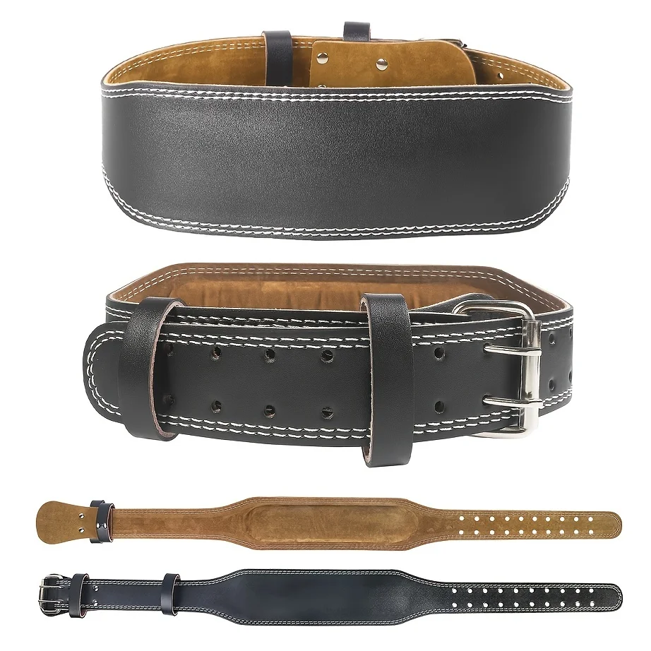 Waist Support Weight Lifting Belt 10-15cm Sports Safety Protection For Deep Squat Hard Pull PU Leather Fitness Accessories