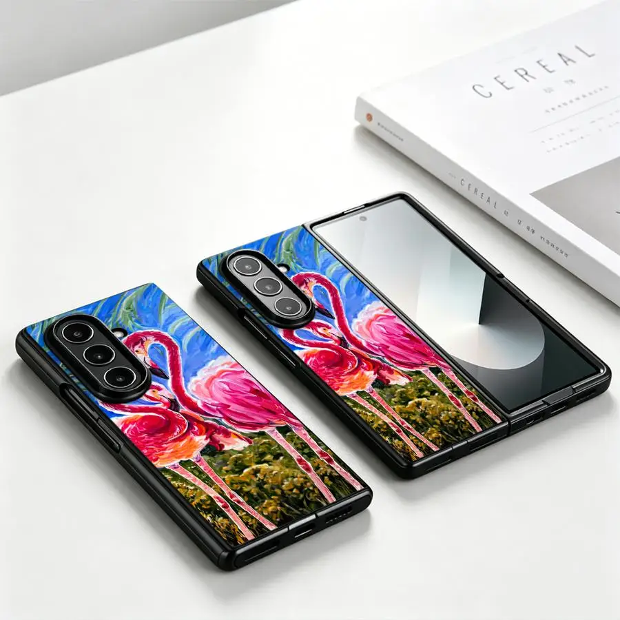 Case for Samsung Galaxy Z Fold 8 Ultra Z Fold 7 6 5 4 3 ZFold7 ZFold6 ZFold5 ZFold3 ZFold4 Phone Cover Oil Painting With