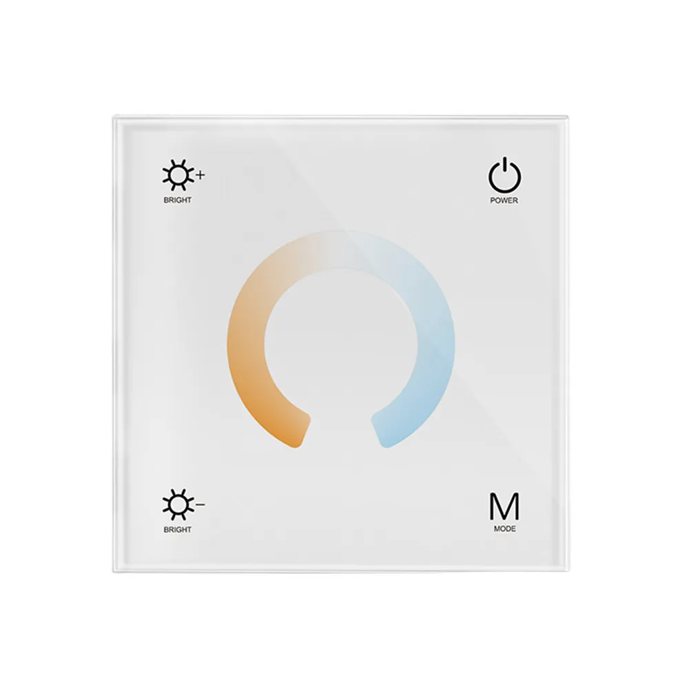 Skycance CCT LED Controller V2 V2-L V2-X V2-S 2.4G Touch Panel Wireless Remote For Single Color Dual White Strip