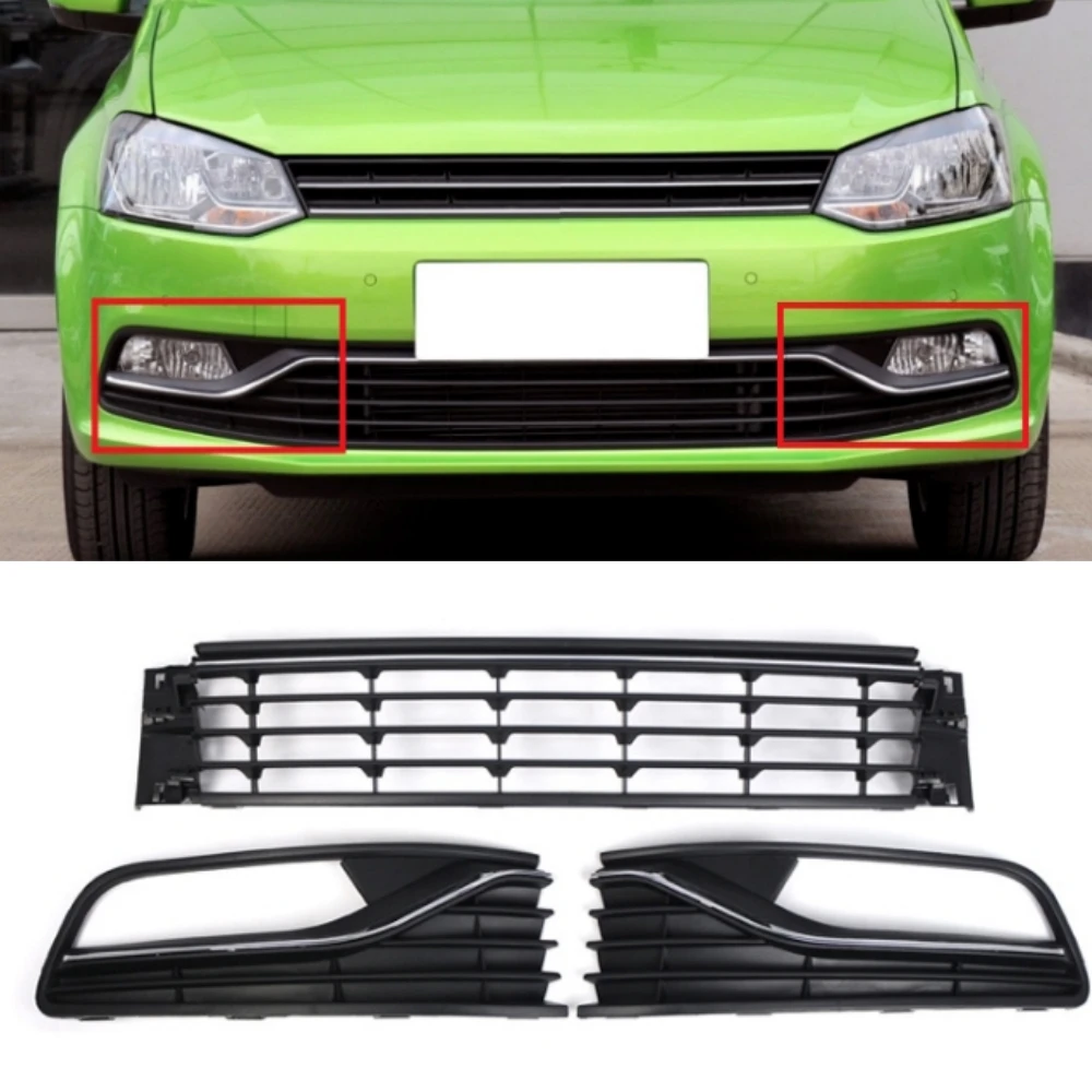 

Front bumper grille fog lamp cover 2011-2013 For Volkswagen Polo