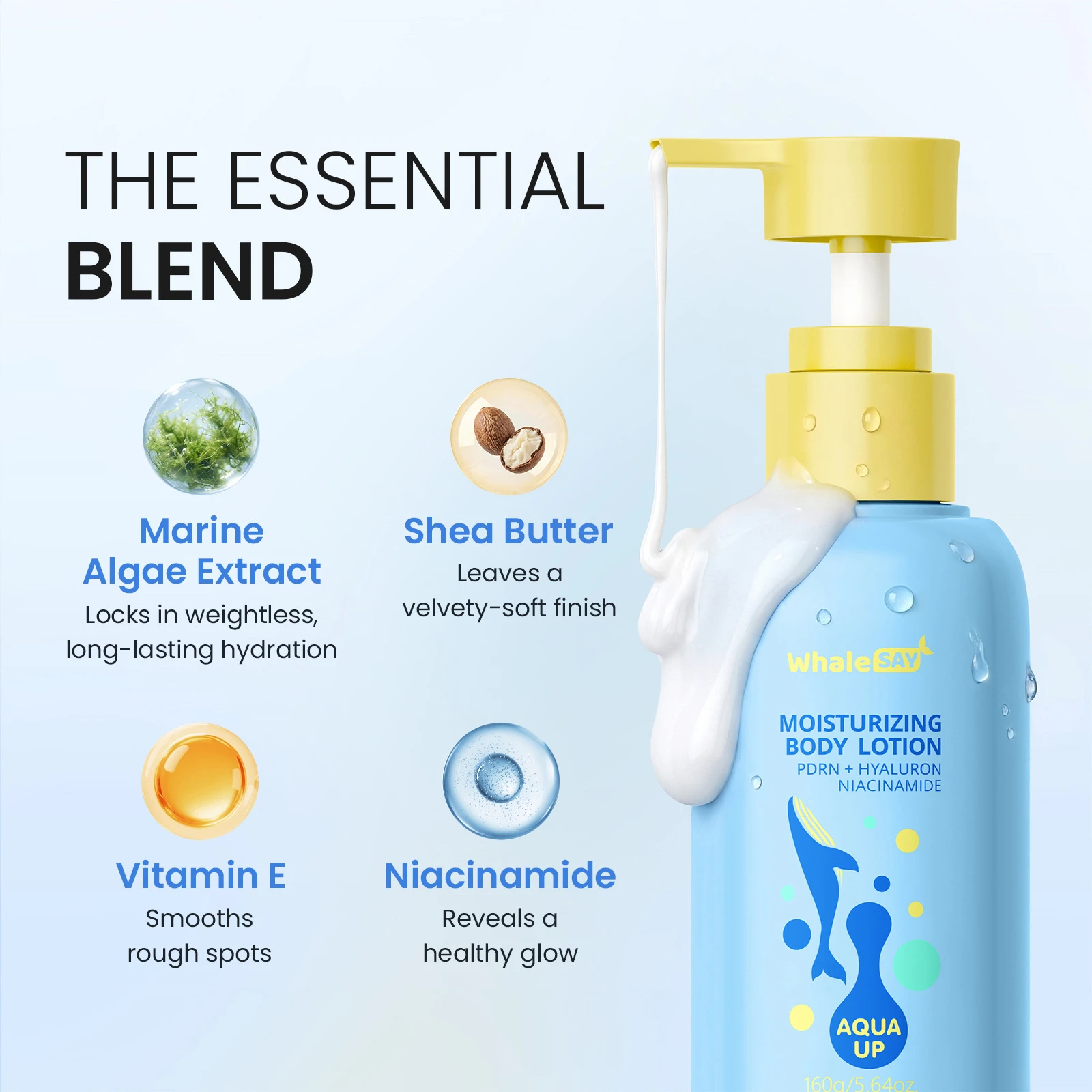Moisturizing Body Lotion 160g, replenishes skin moisture and locks in hydration effectively, soothes dry rough skin