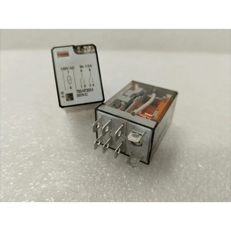 700-HF32A1 Relay 12A AC120V Large Octopus, Single Coil Latch