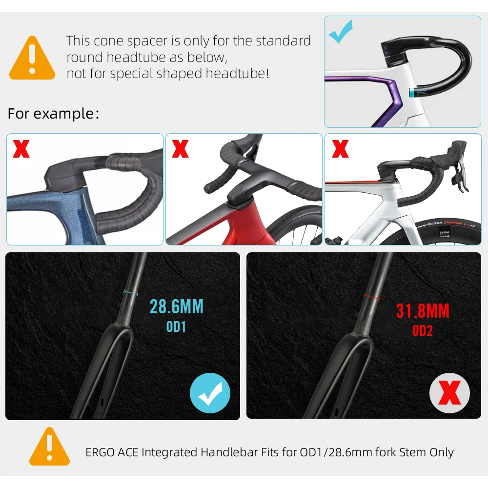 RYET Ergo Ace Road Bicycle Handlebar Carbon Full Internal Cable Routing Integrated Handlebar Di2 With Computer Holder Bike Parts