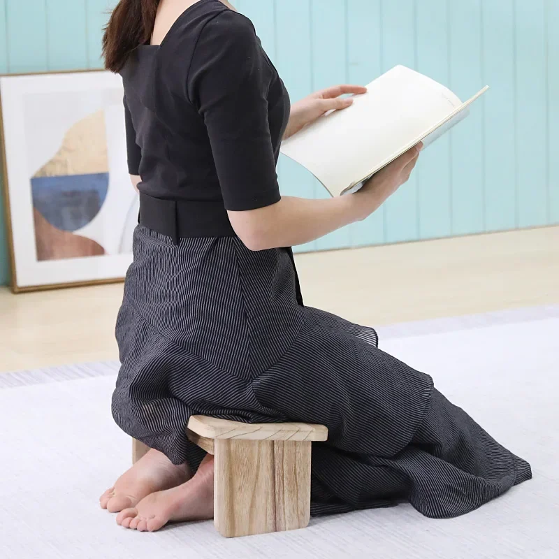 

editation Bench Non-slipping Temple Kneel Mat Stool Wooden chairs Home Stools