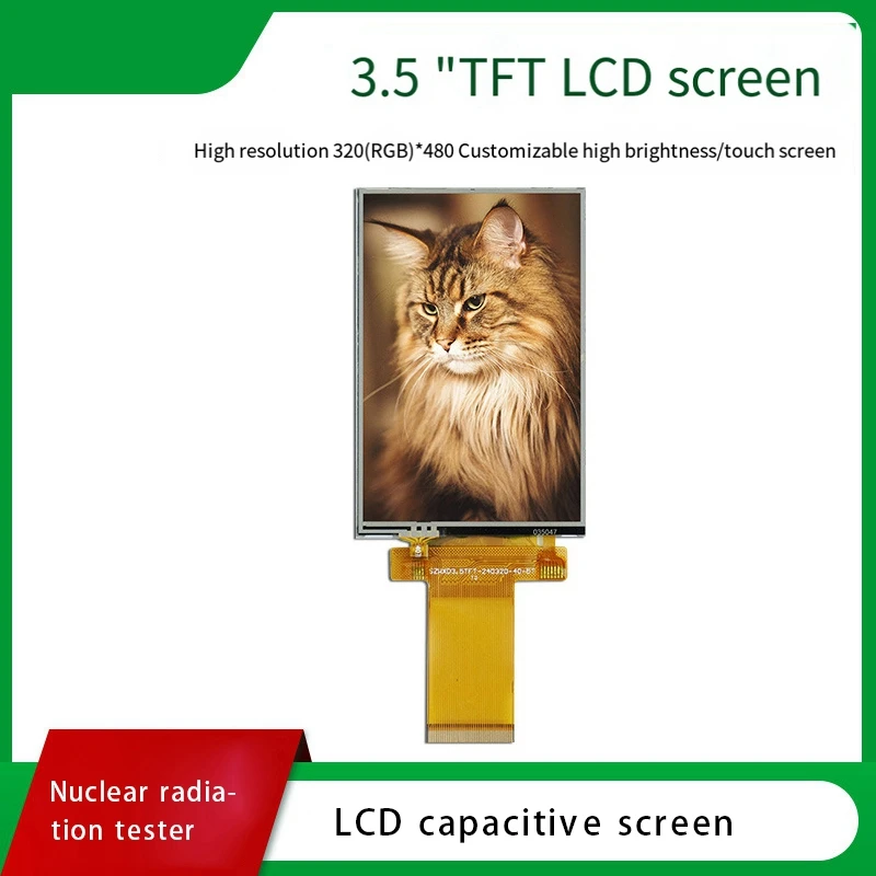 Nuclear Radiation Detector LCD Display Screen 320X480 Capacitive Screen 3.5 Inch Test Display Color Screen