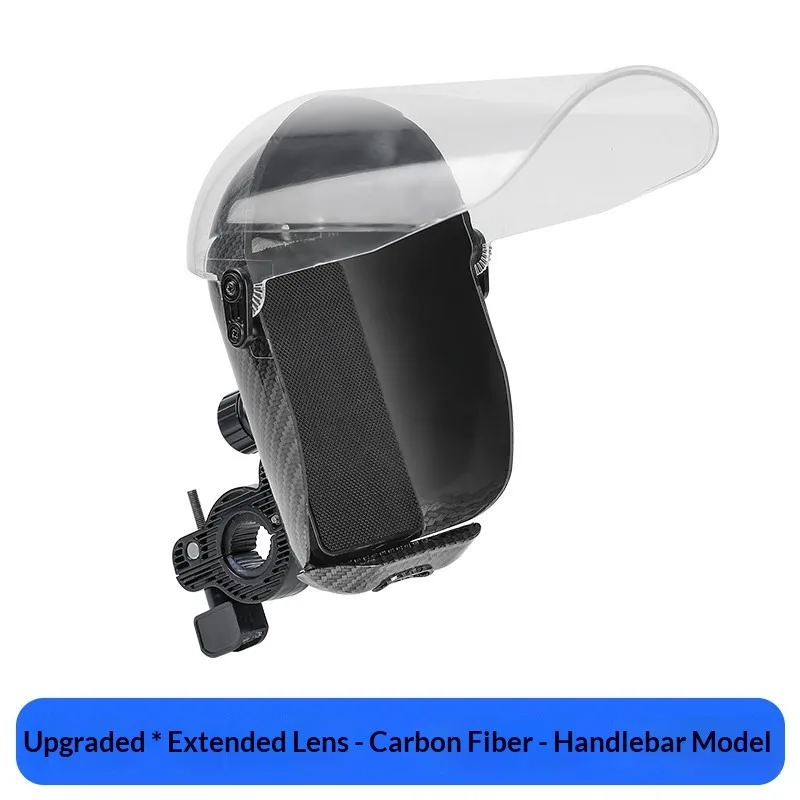 1Pc Extended Sun‑Shield Waterproof Rain Cover Phone Bracket Protector for Motorcycle Electric Scooter Delivery Rider