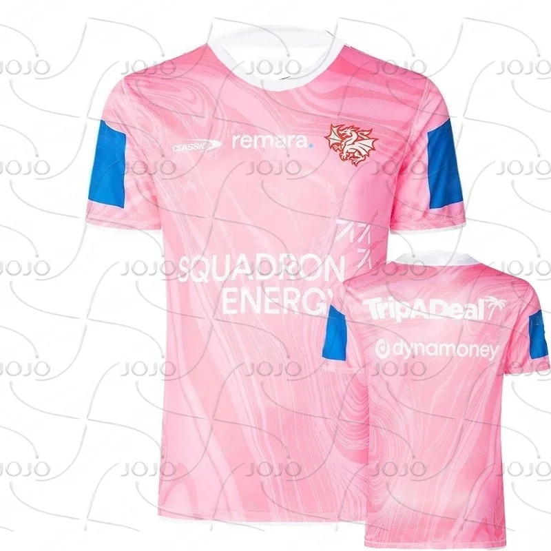 

2025 Summer Australian NRL St George Illawarra Dragons Home Rugby Jersey Women Men Oversize Training Football Jersey