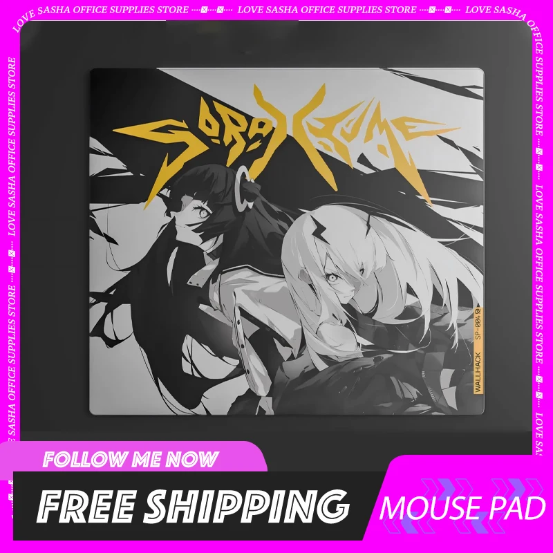 Wallhack Glass Mouse Pad Sp-004twinpad Sorayume Upgrade Coated Full Coverage Primer Gaming Large Desk Mat Limited Edition Custom