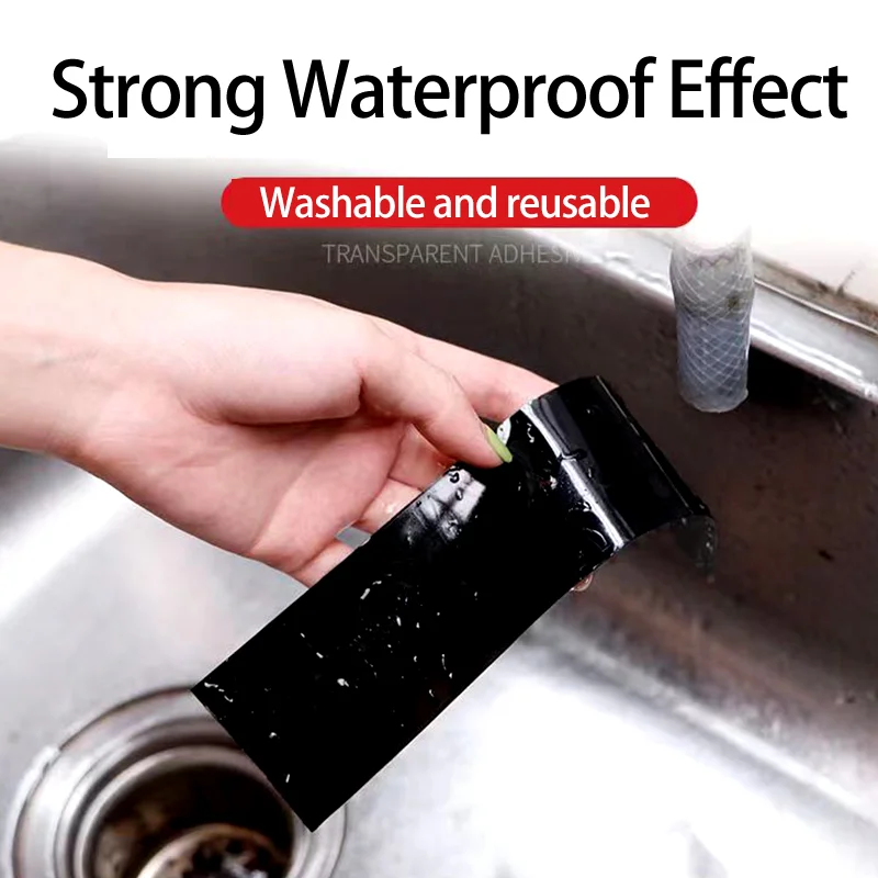 1 Roll 3D Carbon Fiber Car Sticker With Protective Strip Auto Threshold Rear-view Mirror Scratchproof Nanotape Waterproof